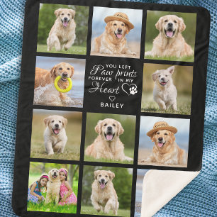 Cobertor Sherpa Pet Memorial Personalizado Presente Pet Perda Pet