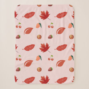 Cobertor Sherpa Petal e Fruta: Uma Sinfonia Rosa