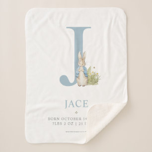 Cobertor Sherpa Peter Rabbit   Carta Personalizada J
