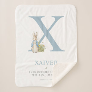 Cobertor Sherpa Peter Rabbit   Carta Personalizada X