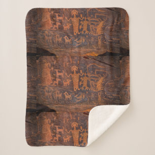 Cobertor Sherpa Petroglicph Sudoeste