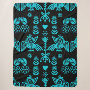 Cobertor Sherpa Phoenix Bird Art Impressão