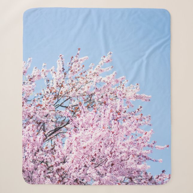 COBERTOR SHERPA PHOTO OF CHERRY BLOSSOM TREE (Frente)