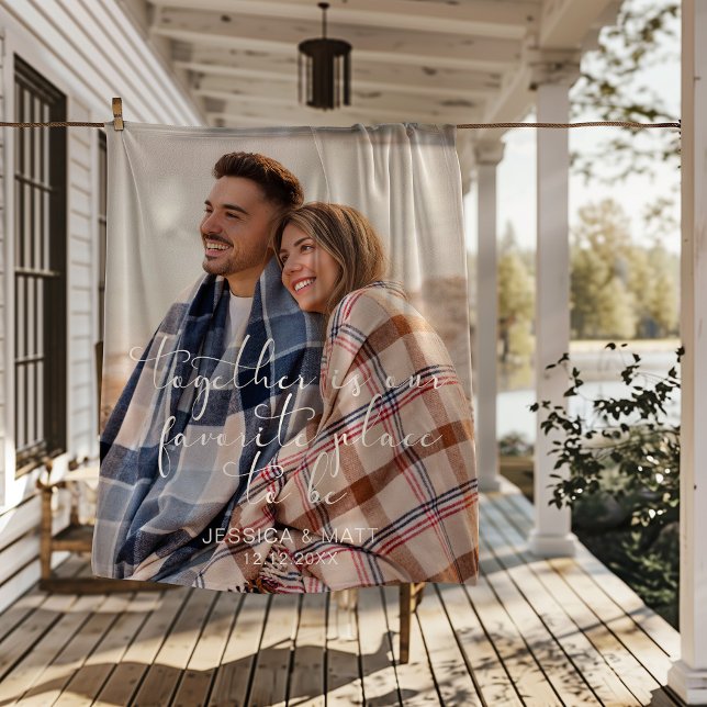 Cobertor Sherpa Photo Together is our Favorite Place to Be (Criador carregado)