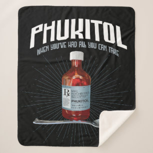 Cobertor Sherpa Phukitol - medicamento para frustração engraçado