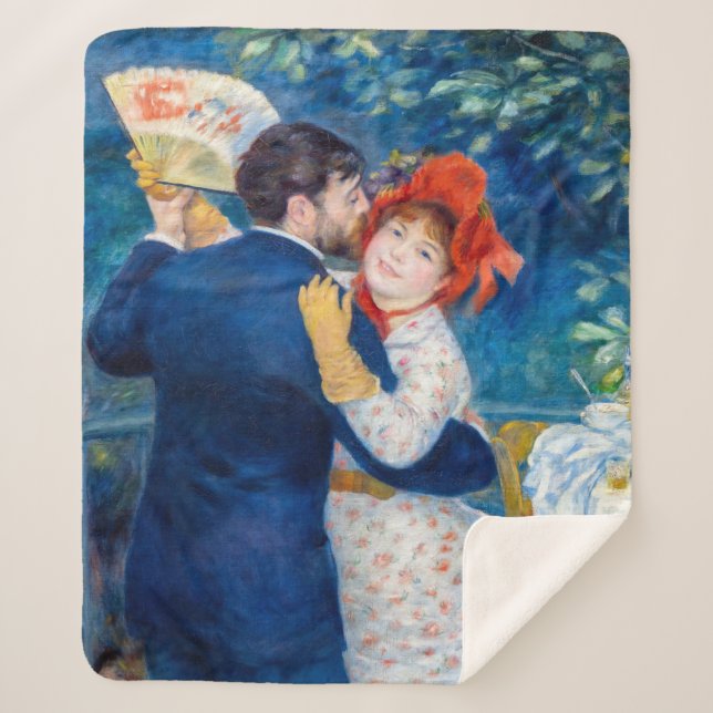 Cobertor Sherpa Pierre-Auguste Renoir - Dança do País (Frente)