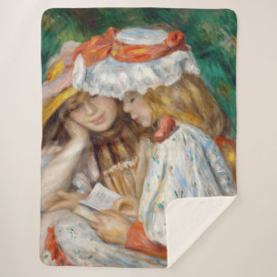 Cobertor Sherpa Pierre-Auguste Renoir - Leitura De Duas Raparigas