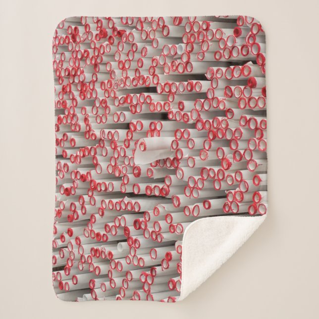 Cobertor Sherpa Pilha de papéis laminados (Frente)