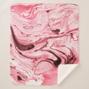 Cobertor Sherpa Pincel de água monocromático Abstrato, Futuristi