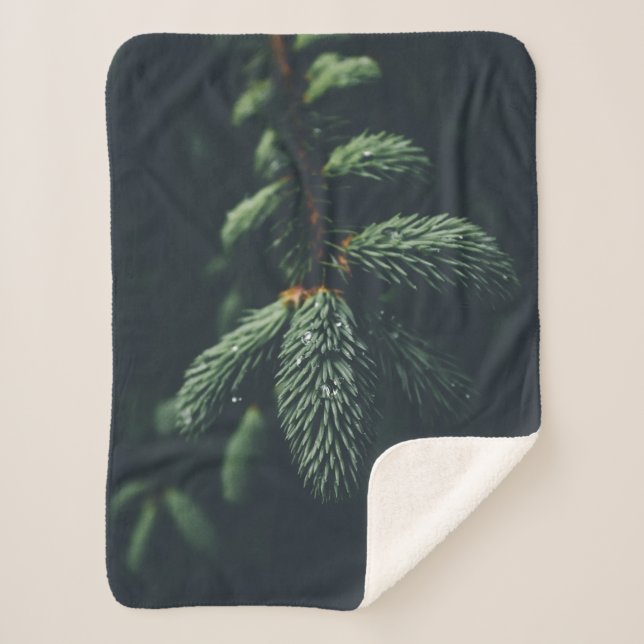 COBERTOR SHERPA PINE CONES (Frente)