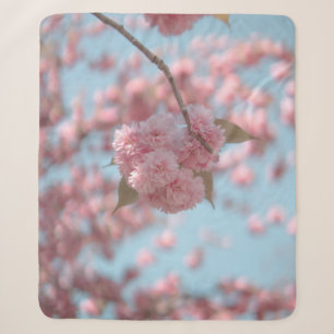 COBERTOR SHERPA PINK CHERRY BLOSSOM EM FECHAR FOTOGRAFIA