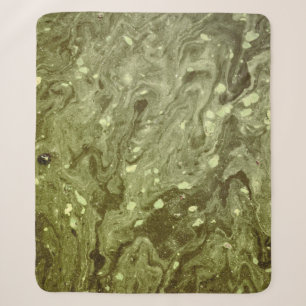Cobertor Sherpa Pintura abstrato verde