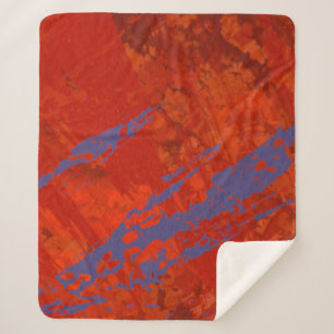 Cobertor Sherpa pintura de abstrato. Tinta feita à mão. Modern art