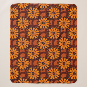Cobertor Sherpa Pintura de flores em queda, rabiscos, grunge textu