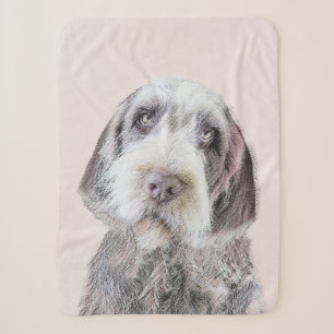 Cobertor Sherpa Pintura de Griffon de Ponteiro de Cabelo Raspado -