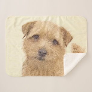 Cobertor Sherpa Pintura de Norfolk Terrier - Arte de cachorro orig