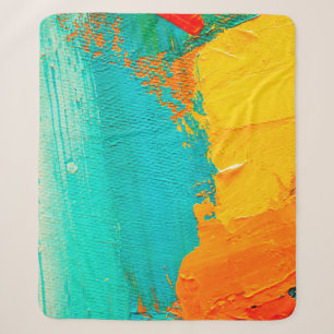Cobertor Sherpa Pintura de óleo desenhada à mão. fundo de abstrato