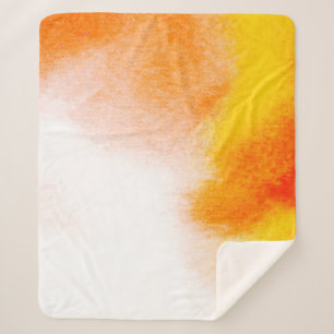 Cobertor Sherpa pintura fluida de luxo com abstrato de aquarela. h