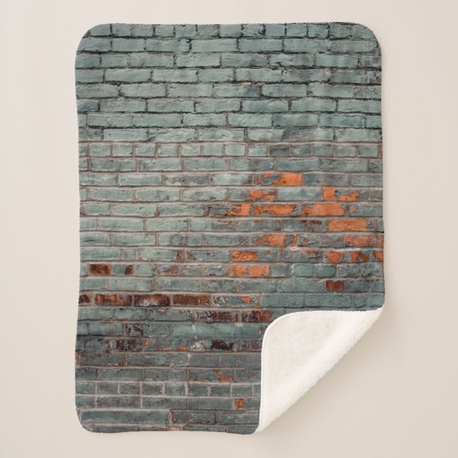 Cobertor Sherpa pintura na parede da cinza (Frente)