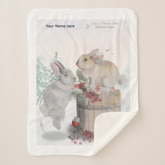 Cobertor Sherpa "Pipa & Marlow" Boganhues print