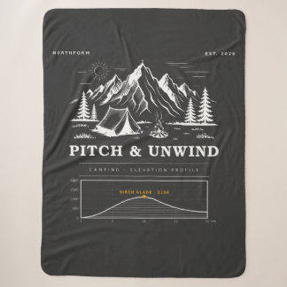 Cobertor Sherpa Pitch And Unwind Camping Höhenprofil 