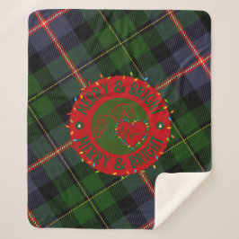 Cobertor Sherpa Plaid Sherpa Blanket Merry & Bright