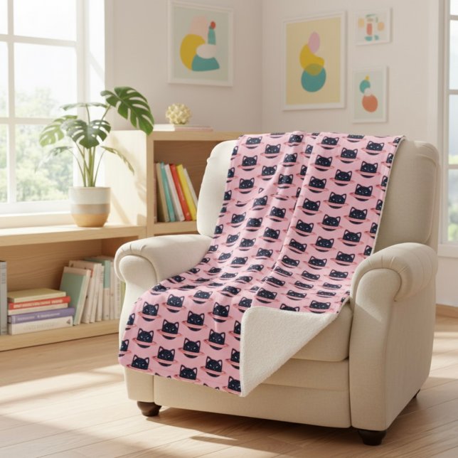 Cobertor Sherpa Planeta Cat Sherpa Blanket (Criador carregado)