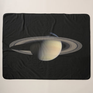 Cobertor Sherpa Planeta Gigante de Gás Saturno Suniluminado pela C