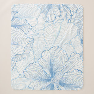Cobertor Sherpa Plano de fundo sem soldadura floral. padrão com b