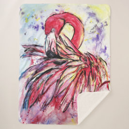 Cobertor Sherpa Plumes au roses