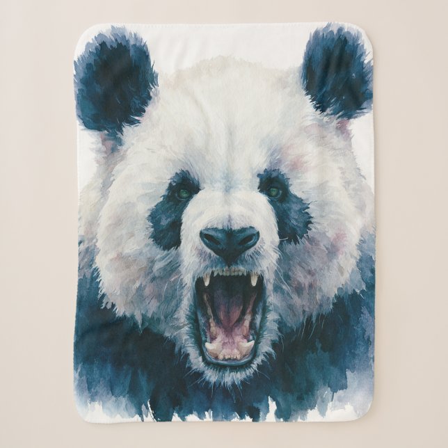 Cobertor Sherpa Poder Primal 005 – Panda (Frente)