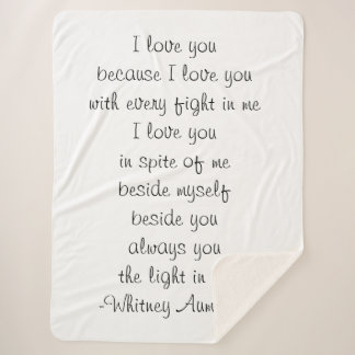 Cobertor Sherpa Poesia em Aberto