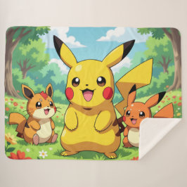 Cobertor Sherpa Pokémon und seine Treue Freunde
