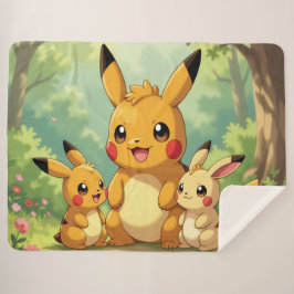 Cobertor Sherpa Pokémon und seine Treue Freunde