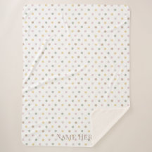 Polkadot Sherpa Blanket