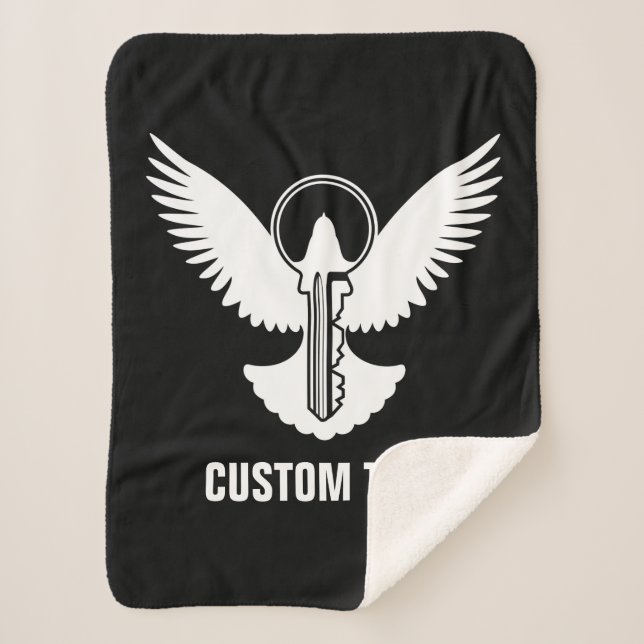 Cobertor Sherpa Pomba com Chave (Frente)