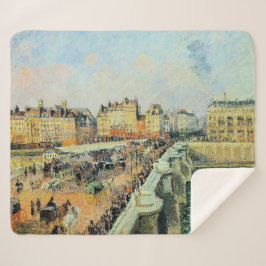 Cobertor Sherpa Pont Neuf, Tarde, Sunlight Camille Pissarro
