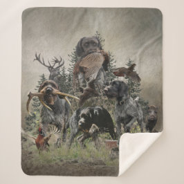 Cobertor Sherpa Ponteiro alemão Wirehaired