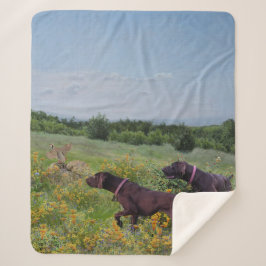 Cobertor Sherpa Ponteiros abreviados alemães