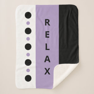 Cobertor Sherpa Pontos relaxantes listras pretas