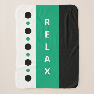Cobertor Sherpa Pontos relaxantes listras pretas verdes