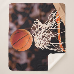 Cobertor Sherpa Pontuação de Basquete
