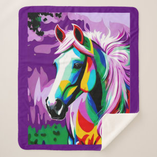 Cobertor Sherpa Pony Colorido