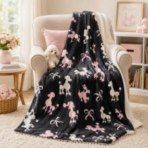 Poodles Chiques Rosa e Preto