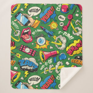 Cobertor Sherpa Pop Art