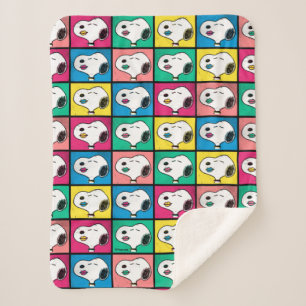 Cobertor Sherpa Pop Art Snoopy Lábios   Padrão Mod for You
