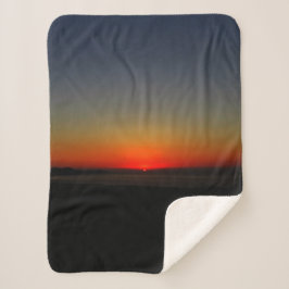 Cobertor Sherpa Pôr do sol na água