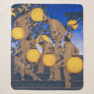 Cobertor Sherpa Portadores de Lanternas Maxfield Parrish