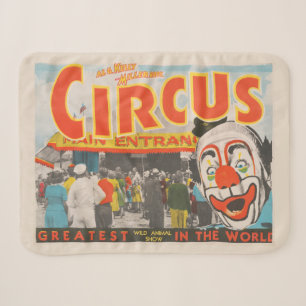 Cobertor Sherpa Poster De Circo De Pessoas Que Entram No Topo Gran