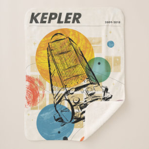 Cobertor Sherpa Poster do telescópio espacial Kepler.